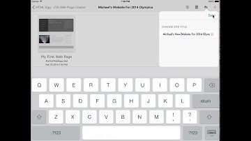 How to rename your website title using HTML Egg for iPad