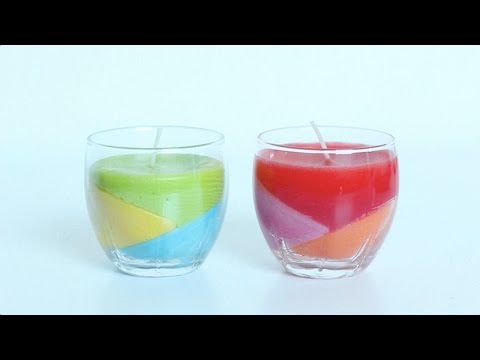 Gekleurde kaarsen maken