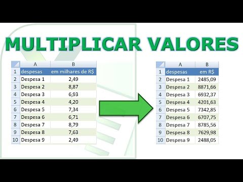 Vídeo: Como Multiplicar Em Uma Coluna