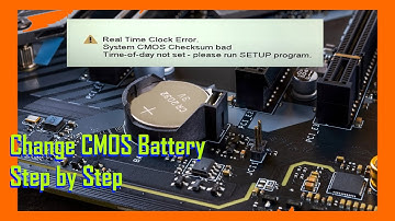 EASY: Change CMOS Motherboard Battery & Fix BIOS Date & Time Errors