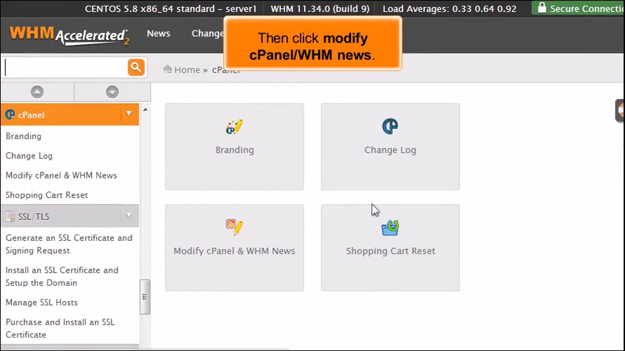 WebHost Manager: How to Use the News Feature in WHM - YouTube