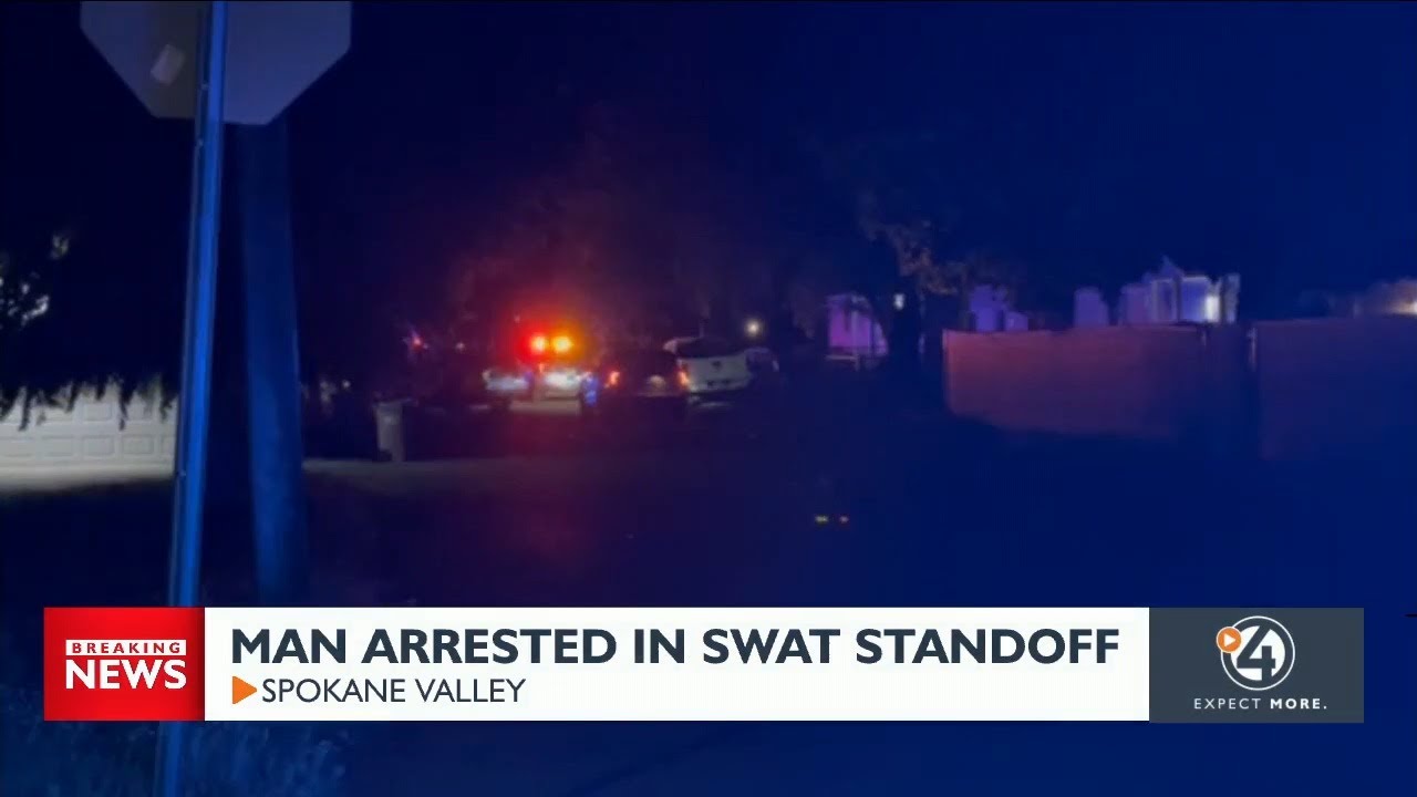 Man arrested in SWAT standoff in Spokane Valley - YouTube