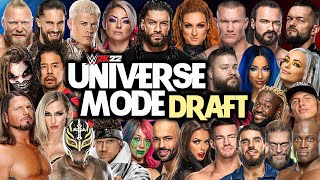 WWE 2K22 Universe Mode - THE DRAFT!