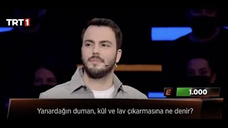 Yanardağın Duman, Kül Ve Lav Çıkarmasına Ne Denir? - Umut Akar - 3Te 3 - Trt 1