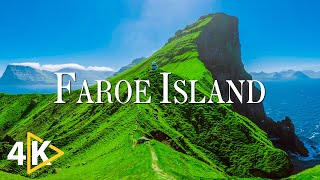 FLYING OVER FAROE ISLANDS (4K UHD)  Calming Music With Beautiful Nature Video 4K Video Ultra HD