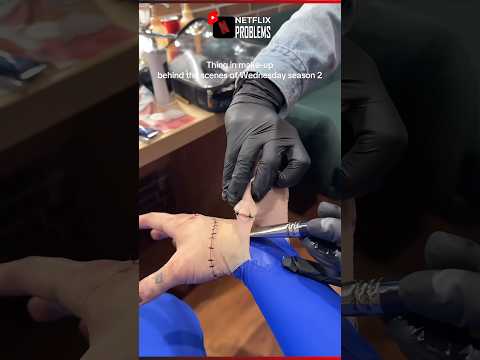 THING make up 🤯🤯 - Wednesday Season 2 | Netflix #short #wednesday #netflix