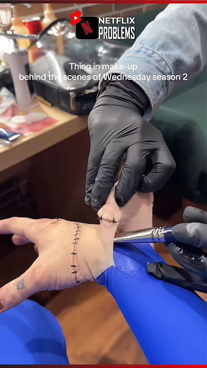 THING make up 🤯🤯 - Wednesday Season 2 | Netflix #short #wednesday #netflix