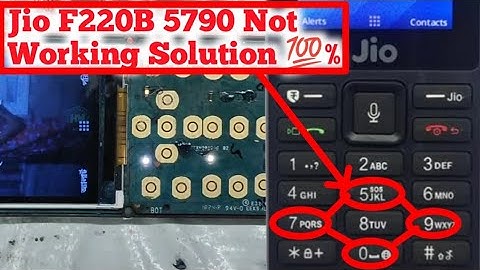 Jio F220B 5790 Keypad Not Working Problem Solution, By HM Tec