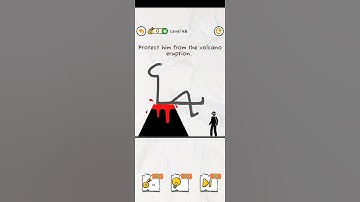Draw 2 save 2 level 48 #shorts #draw2save2 #gameplay #volcano #erupion