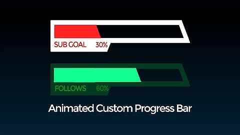 Health HUD Style Goal Bar For Twitch