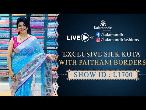 Exclusive Silk Kota With Paithani Border Sarees - Special Price Exclusive Silk Kota With Paithani Border Sarees - Special Price