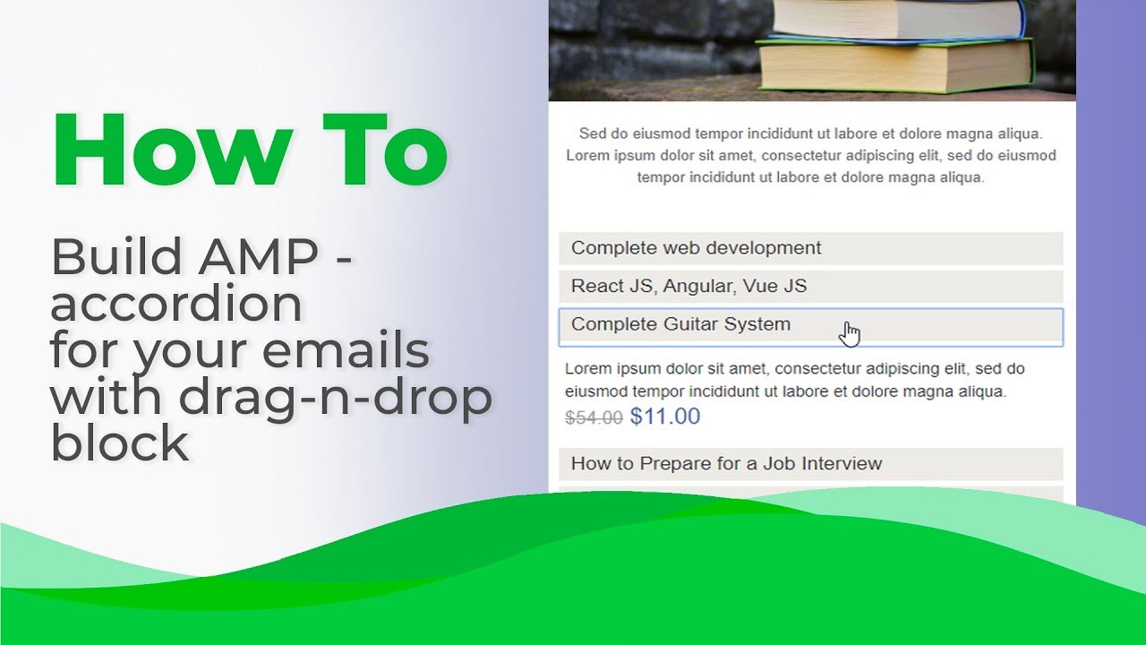 Come creare AMP-accordion per le tue email con Stripo