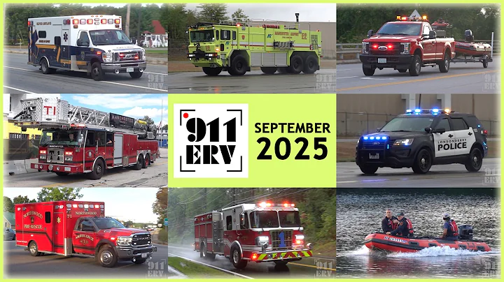 Fire Trucks, Ambulances, and Police Cars Responding Compilation | September 2025