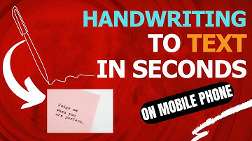 Convert Handwriting to Printed Text on Your Phone! (No Scanner Needed)