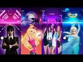 Wednesday Dance | Aqua Barbie Girl | BLACKPINK &#39;How You Like That&#39; | Elsa &#39;Let It Go&#39; | Songs Games