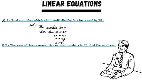 || The sum of three consecutive natural numbers is 99. find the numbers || linear equations ||