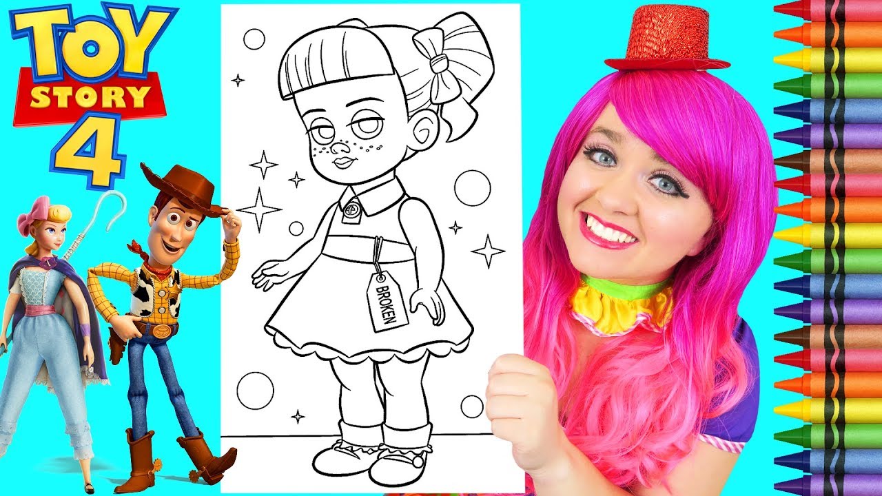Coloring Toy Story 4 Gabby Gabby GIANT Disney Coloring Page Crayola