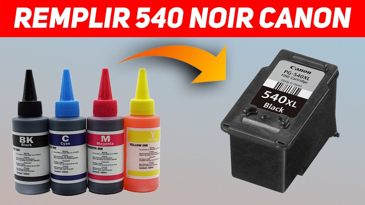 Comment recharger une cartouche Canon PG-540