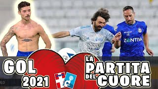 TUTTI I GOL DELLA PARTITA DEL CUORE 2021 7-5 ⚽❤️ ALLEGRI vs PIRLO con RIBERY, LECLERC, BUFFON...