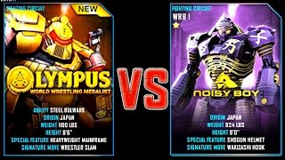 REAL STEEL WRB OLYMPUS VS Noisy Boy New Robots UPDATE (Живая сталь)