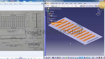6.6|Exercise on Sheetmetal|Top Catia V5 tutorials/training videos