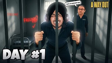 FIRST DAY IN JAIL with My Friend 😭 | A Way Out Gameplay
