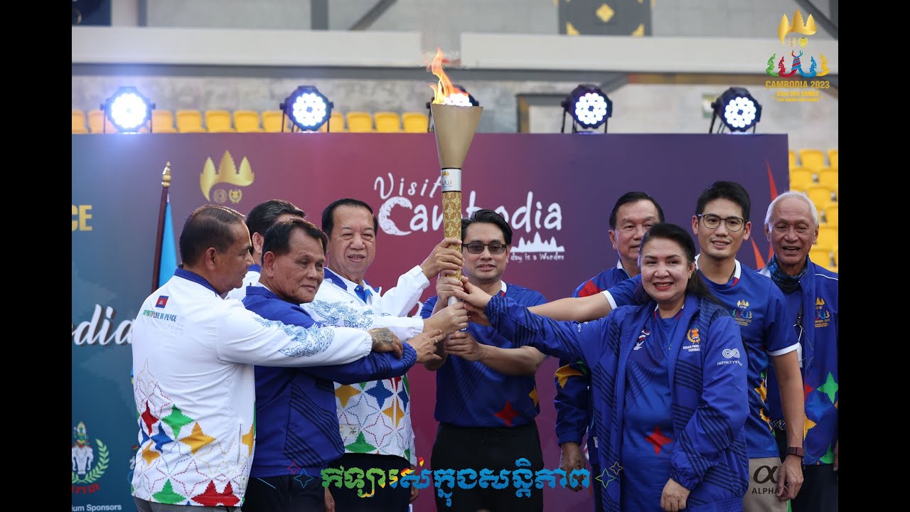 Cambodia 2023 Torch Relay, Asian | Sports Live In Peace - YouTube