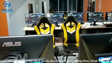 Lắp đặt phòng net Blue Gaming tại Gia Lâm, Hà Nội