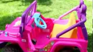 Fisher Price® Barbie Jammin' Jeep Wrangler Battery Powered Riding Toy -  Product Review Video - YouTube