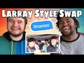 Larray STYLE SWAP ft. Noah Beck, James Charles & Blake Gray REACTION