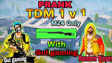 1V1 TDM M24  Prank Game Play #short #bgmi # Gulgaming
