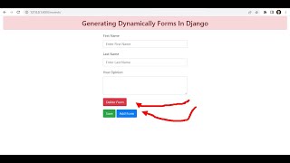 How To Build Dynamic Forms In Django And Jquery
