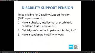Disability Support Pension: Eligibility, Challenges and Resources