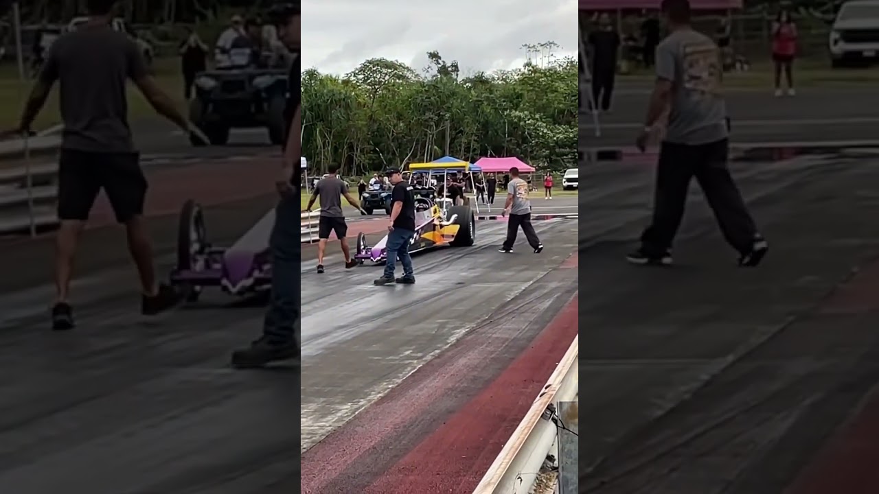 BLOWN DRAGSTER - LOW 6-Second Pass - Hilo Dragstrip - BIAC