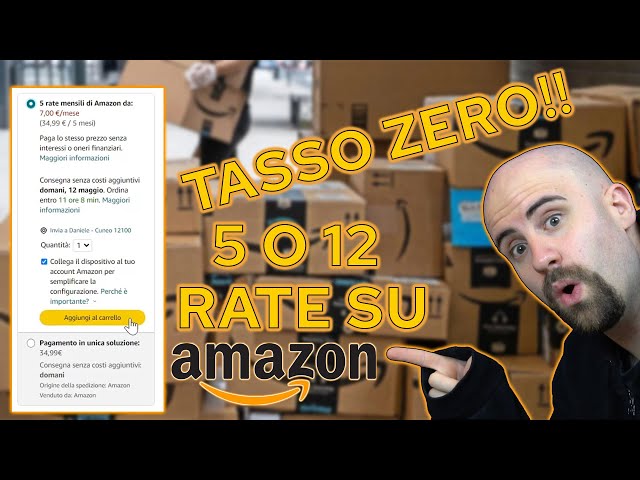 PAGARE in 5 o 12 RATE su , vi spiego COME FUNZIONA il PAGAMENTO  rateale di  a TASSO ZERO 