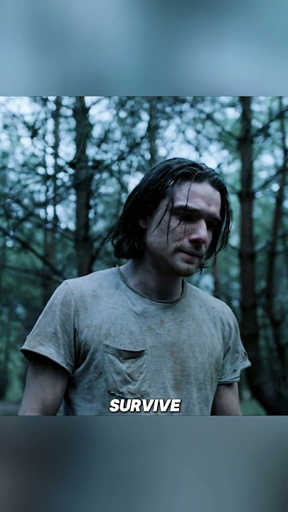 In the tenth year after the apocalypse, a man discovers a gang of vicious humans while taking a dump