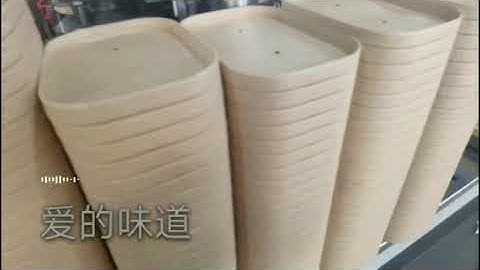 Video 1 ZGJ 70F SQUARE PAPER LID FORMING MACHINE + ZGJ FST RECTANGULAR PAPER LID STACKING MAKING MAC