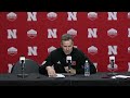 Nebraska Men's Basketball Postgame Press Conference vs. Rutgers