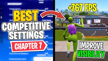 The BEST Competitive Settings in Fortnite Chapter 7! ✅ (Get High FPS BOOST & BETTER Visibility)