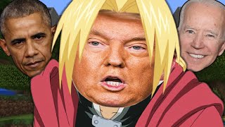 US Presidents Play Minecraft and Discuss Fullmetal Alchemist - A.I. meme