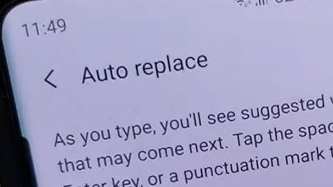 Galaxy S10 / S10+: How to Enable / Disable Auto Replace (Suggested Words)