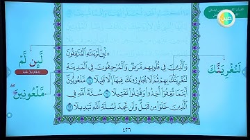 دروس عين  سورة الأحزاب من آية ( 60  - 73 )– القرآن الكريم – المرحلة الأبتدائية