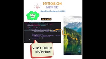 GlassEffectContainer in iOS 26 #devtechie #coding#swiftui  #liquidglass #ios26