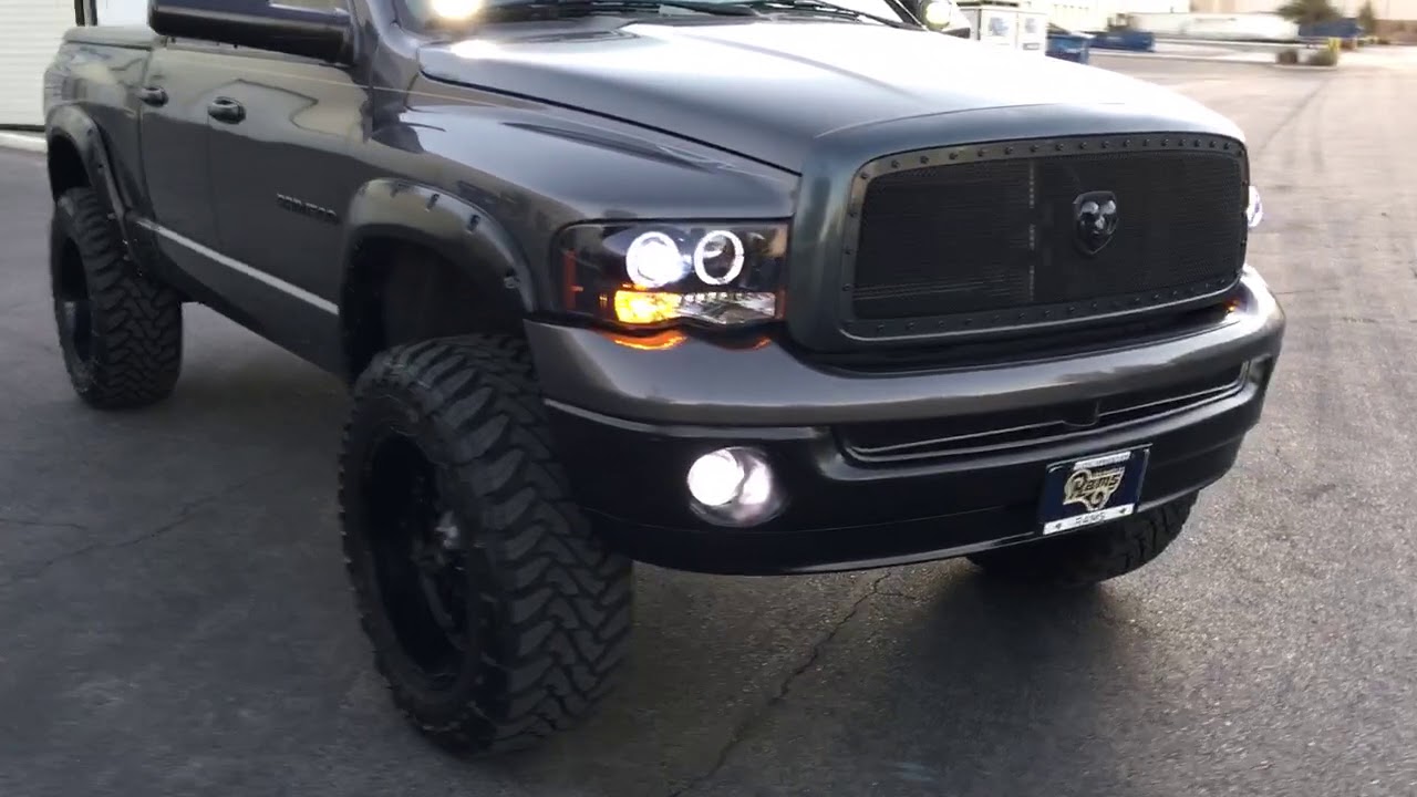 3rd gen Dodge Ram with 4th gen rear bumper - YouTube