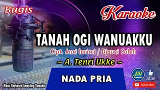 Tanah Ogi Wanuakku_Bugis Karaoke Keyboard Nada Cowok+Lirik Cipt  Anci Laricci