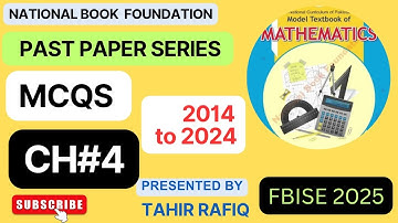 11th Class Math | NBF | MCQS SERIES | CH#4 SEQUENCE AND SERIES | NBF MATH FEDERAL BOARD 2025