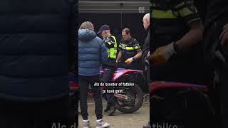 Grote politiecontrole: FATBIKES en BROMFIETSEN op de ROLLERBANK | #shorts