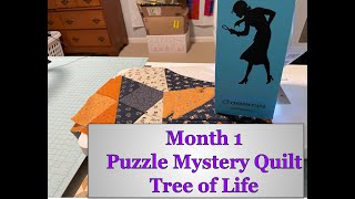 Cotton Cuts Tree of Life Puzzle Mystery Quilt Month 1