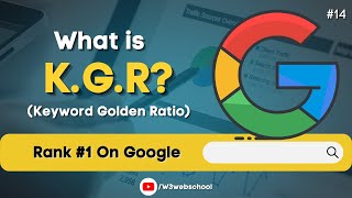 Information What is K.G.R (Keyword Golden Ratio) & How it Works | Latest SEO Course Update