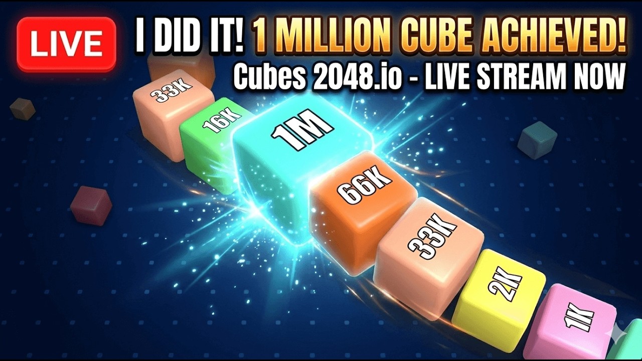 🔴 LIVE: 2 Cubes to 1 Million Cubes! | Cubes 2048.io Insane